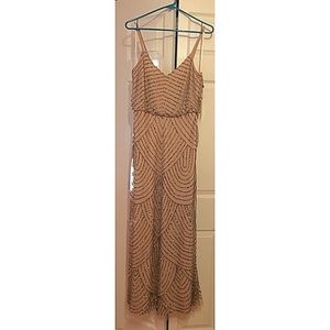 Adrianna Papell Sequined Blouson Gown